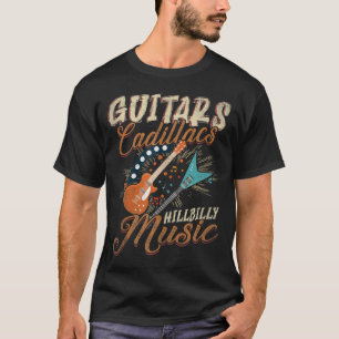 T-shirt Guitares Cadillacs Musique Hillbilly