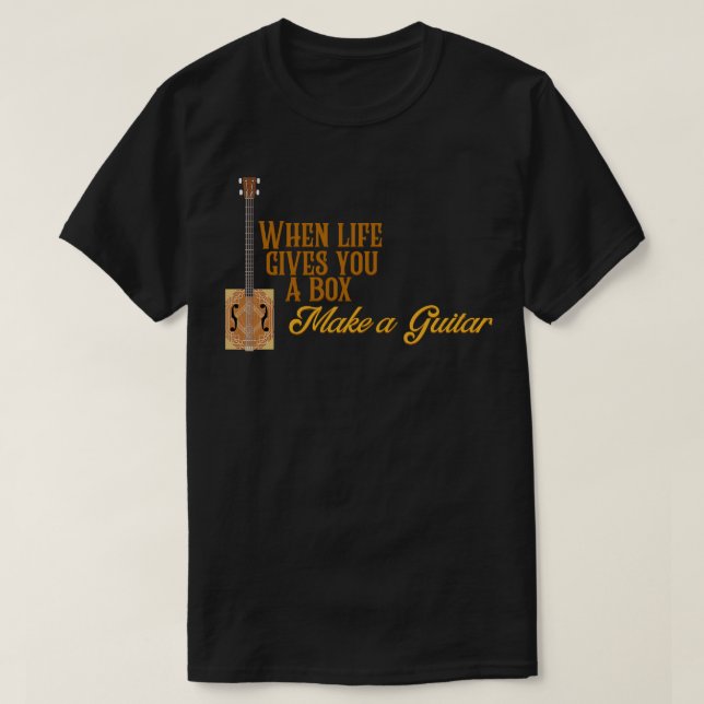 T-shirt Guitares Cigar Box (Design devant)