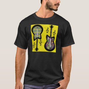 T-shirt Guitares colorées Mardi Gras