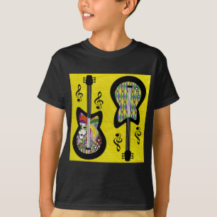 T-shirt Guitares colorées Mardi Gras