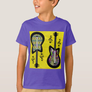 T-shirt Guitares colorées Mardi Gras