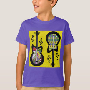 T-shirt Guitares colorées Mardi Gras