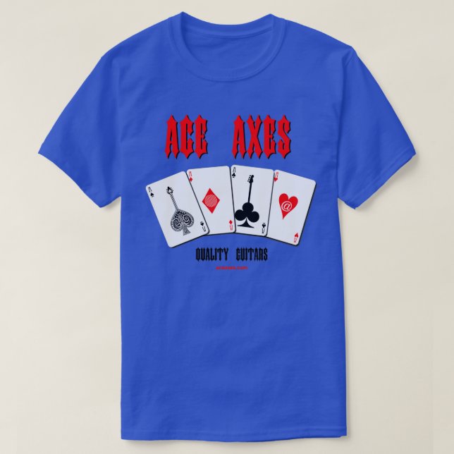 T-shirt Guitares de qualité Ace Axes 2 (Design devant)