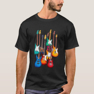T-shirt Guitares électriques colorées
