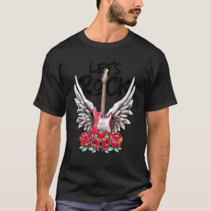 T-shirt Guitares électriques Lets Rock Rock&Roll Rock vint