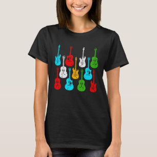 T-shirt Guitares Guitare électrique acoustique Guitariste