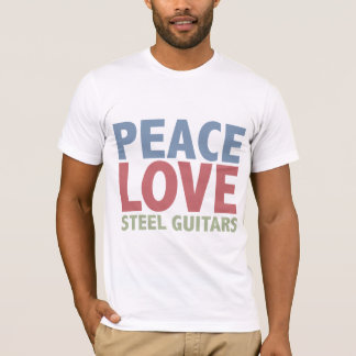 T-shirt Guitares hawaïennes d'amour de paix