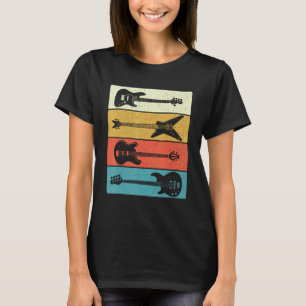 T-shirt Guitares Rétro Vintage - Amoureux de la Musique de