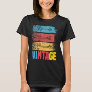 T-shirt Guitares vintages Pour Musiciens Et Guitaristes