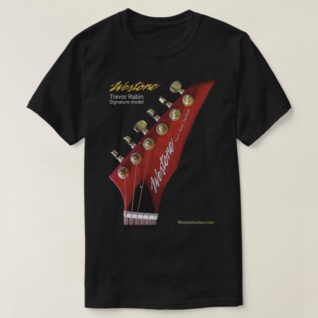 T-shirt Guitares Westone Trevor Rabin signature tête l (Design devant)