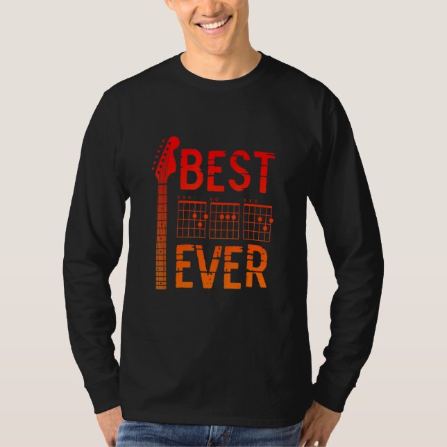 T-shirt Guitarist Father Best Dad Ever D A D Chord Gifts G (Devant)