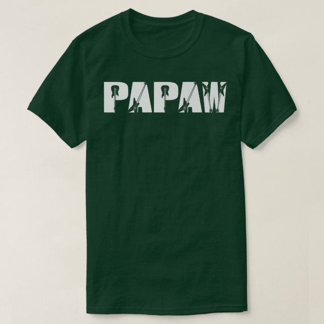 T-shirt Guitarist Papaw Funny Music Guitar Lover Fathers D (Design devant)