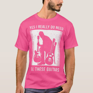 T-shirt Guitarist Saying With A Funny Guitar Quota For Gui