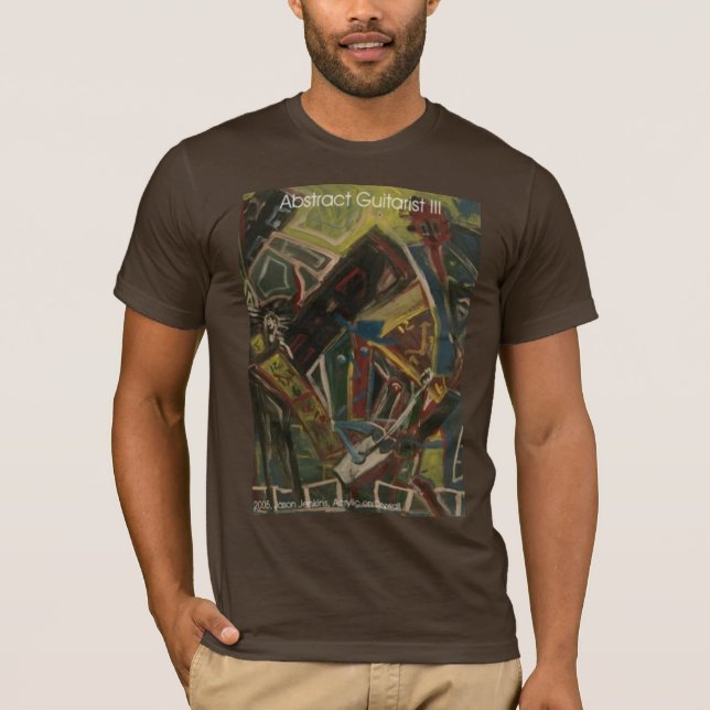 T-shirt Guitariste Abstrait III (Devant)