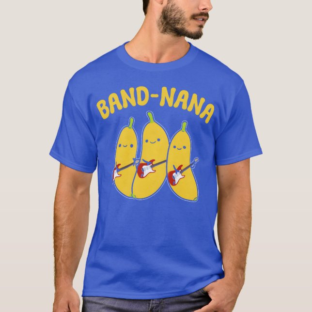 T-shirt Guitariste Bandnana drôle (Devant)