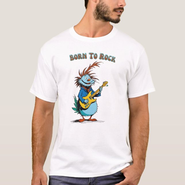 T-shirt guitariste caricaturiste (Devant)