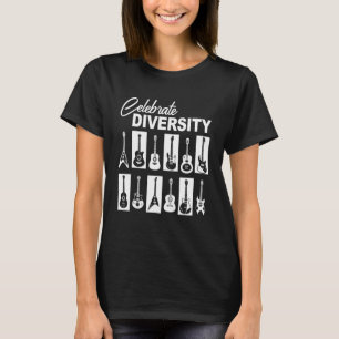 T-shirt Guitariste célébrant la diversité Guitare