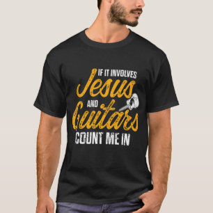T-shirt Guitariste chrétien Jésus Eglise Culte Guitare Pl