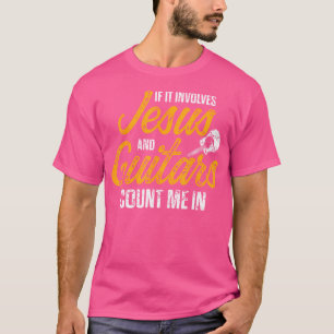 T-shirt Guitariste chrétien Jésus Eglise Culte Guitare Pl