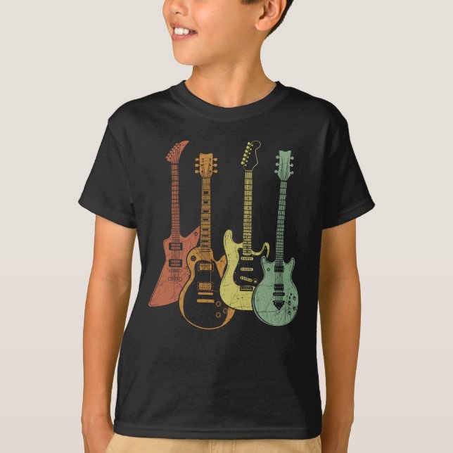 T-shirt Guitariste Colorful Instruments de musique Guitare (Devant)