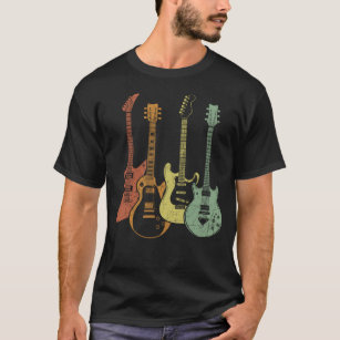 T-shirt Guitariste Colorful Instruments de musique Guitare