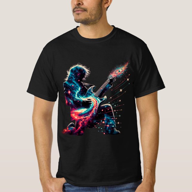 T-shirt guitariste cosmique (Devant)