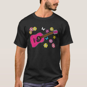 T-shirt Guitariste de guitare acoustique pour la fête des