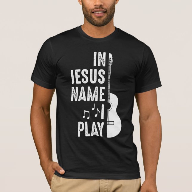 T-shirt Guitariste de Jésus (Devant)