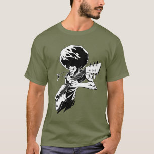 T-shirt Guitariste de roche d'Afro