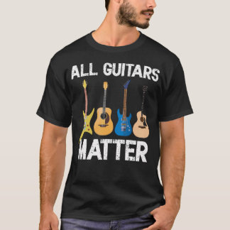 T-shirt Guitariste Drôle Joueur de Guitare Toutes les Guit