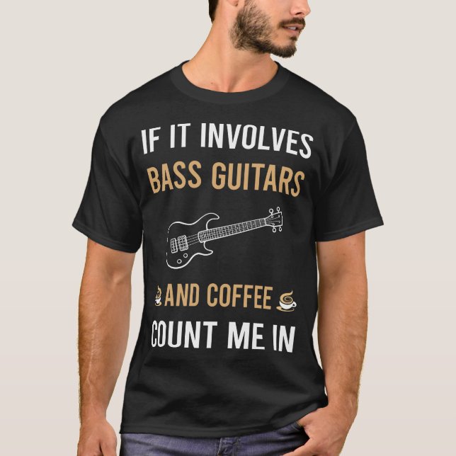 T-shirt Guitariste Du Café Et De La Basse (Devant)