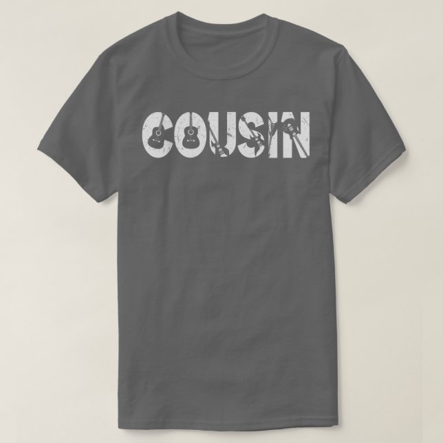 T-shirt Guitariste Frère Soeur Funny Cousin Musique Guitar (Design devant)