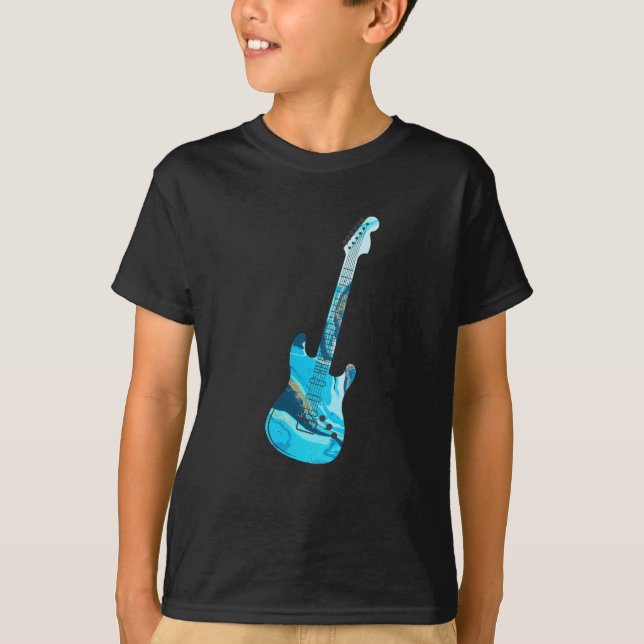 T-shirt Guitariste Funky Electric Guitar (Devant)