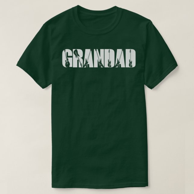 T-shirt Guitariste Grandad Funny Musique Guitare Pères Amo (Design devant)