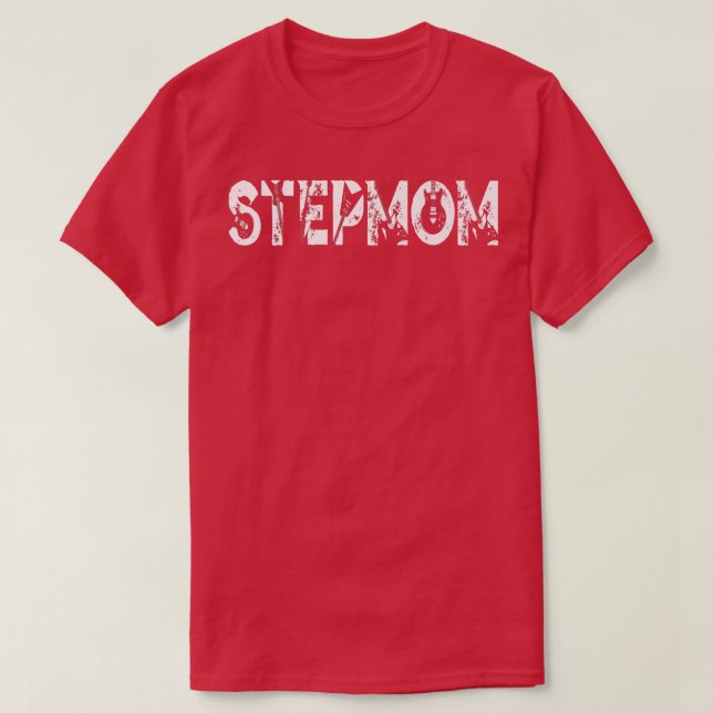 T-shirt Guitariste Guitariste Stepmaman Musique drôle Mère (Design devant)