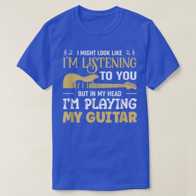 T-shirt Guitariste Jouer Ma Guitare Musicienne Guitare 151 (Design devant)