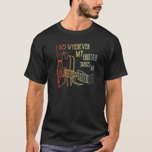 T-shirt Guitariste Joueur de Guitare Motivant pour Hommes 