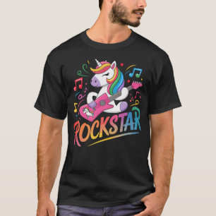 T-shirt Guitariste Licorne Rockstar