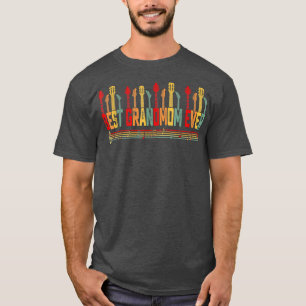 T-shirt Guitariste Mother Meilleure grand-mère Ever Guitar