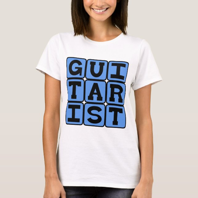 T-shirt Guitariste, musicien à cordes (Devant)