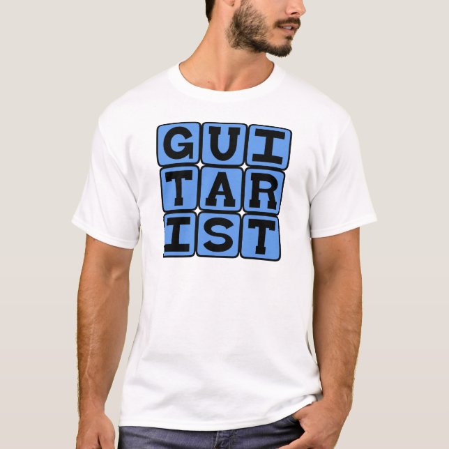 T-shirt Guitariste, Musicien à cordes (Devant)