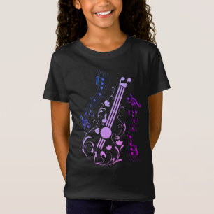 T-Shirt Guitariste Musicien Guitare Joueur Musique Fille T