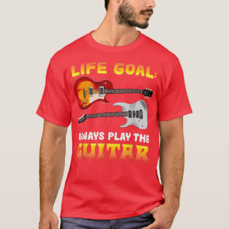T-shirt Guitariste Musique Guitariste Objectif de vie Musi