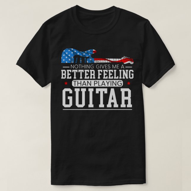 T-shirt Guitariste patriotique américaine 7 (Design devant)