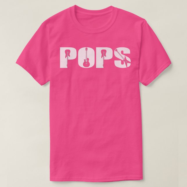 T-shirt Guitariste Pops Drôle Musique Da (Design devant)