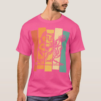 T-shirt Guitariste rétro - Guit acoustique Vintage aux ins