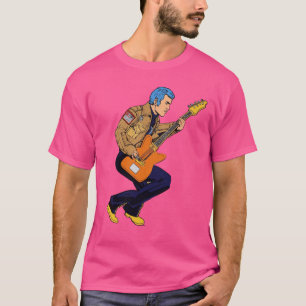 T-shirt guitariste Retro Rock
