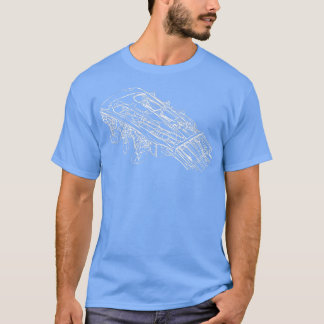 T-shirt guitariste vintage Dessin de guitare 593