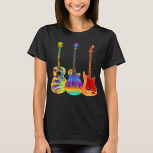 T-shirt Guitaristes guitares acoustiques électriques