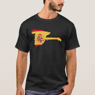 T-shirt Guitarists  Electric Guitar Inspired Spanish Flag